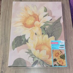 🆕💜 Sunflower Diamond Painting Kit – Hobby Lobby • Yellow & Green Floral